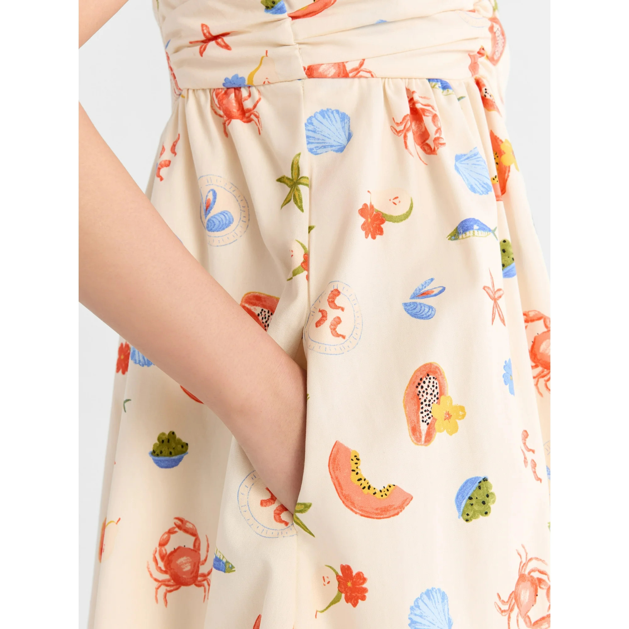 Free Assembly Women's Pleated Cotton Mini Dress, Sizes XS-XXXL | Walmart (US)