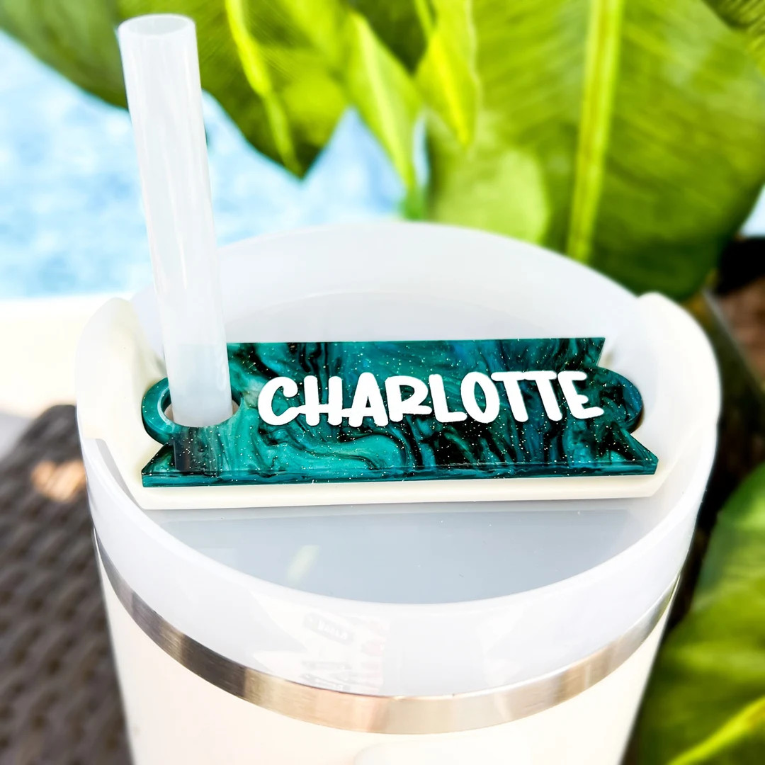 Stanley Custom Name Plate Water Cup Personalized Name Tag - Etsy | Etsy (US)