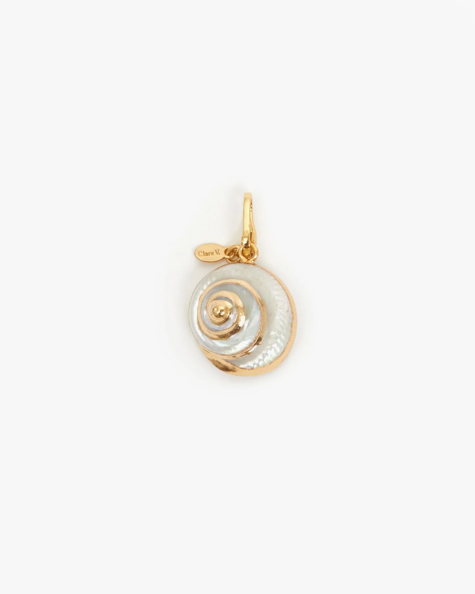 Gold Dipped Shell Charm | Clare V.