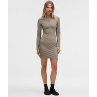 All Aligned Ribbed Long-Sleeve Henley Dress | Lululemon (US)