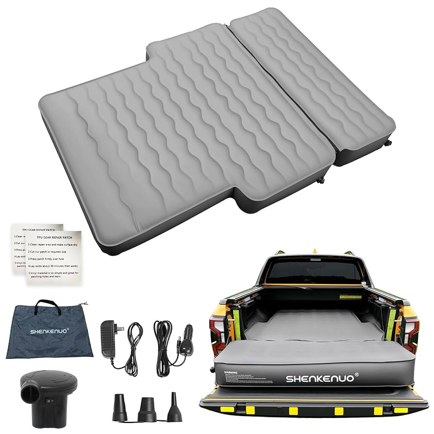 Inflatable Truck Bed Air Mattress for Tacoma (2001-2024) & Jeep Gladiator JT (2019-2024) | 5ft-5.... | Amazon (US)