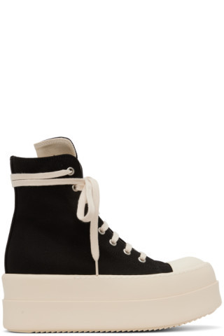 Rick Owens DRKSHDW - Black Mega Bumper Sneakers | SSENSE
