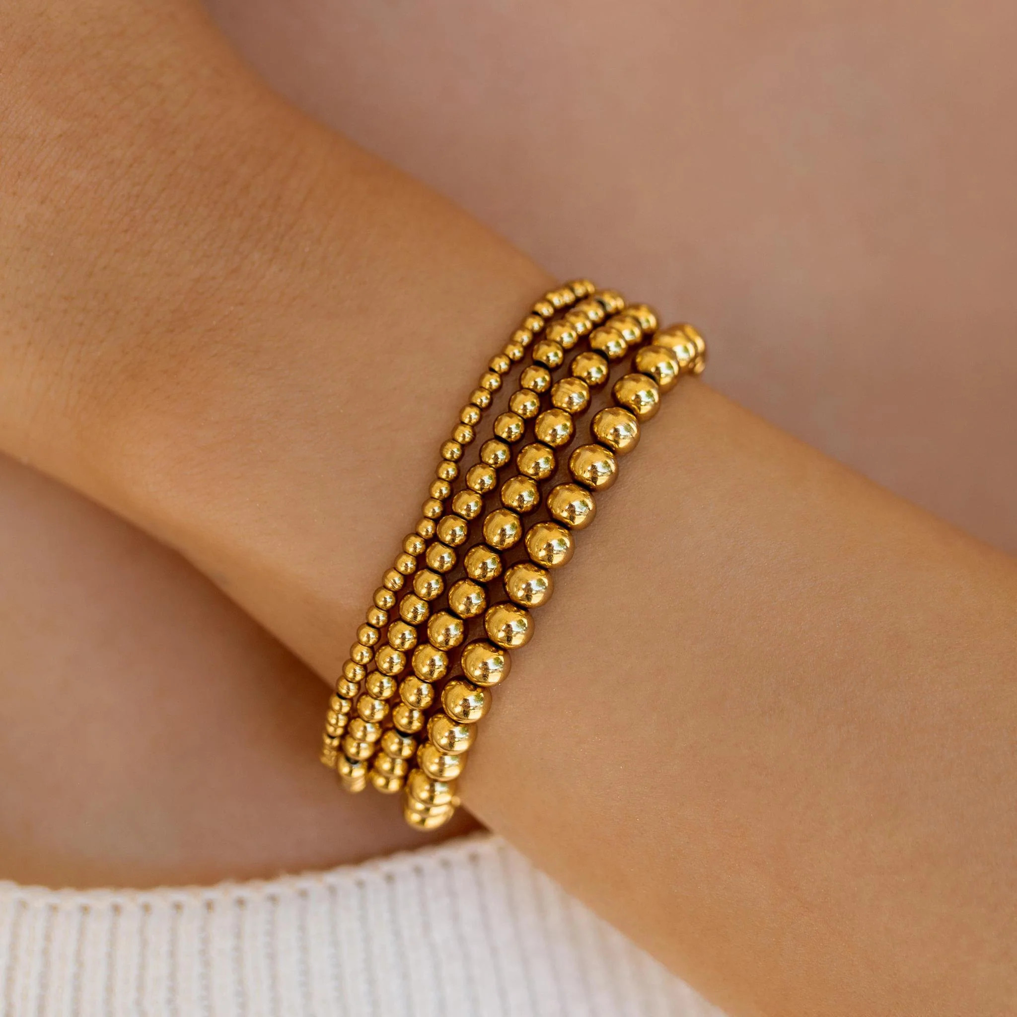 Seaside Stretch Bracelet Gold | ALCO Jewelry