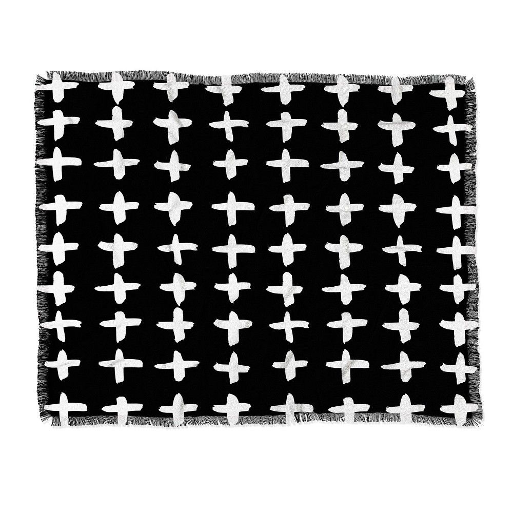 60""X50"" Kal Barteski Plus Throw Blanket Black - Deny Designs | Target