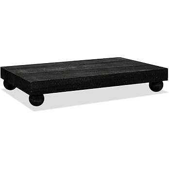 Wood Pedestal Stand Kitchen Soap Tray Farmhouse Wooden Riser Stand for Kitchen Bathroom Counter T... | Amazon (US)