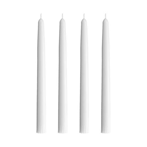 CandleNScent Taper Candles | Tapered Candlesticks - dripless 10 Inch unscented | White | 4 Pack | Amazon (US)