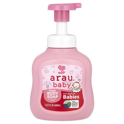 arau.baby, Foam Body Soap, Lavender, 15.21 fl oz (450 ml) | iHerb