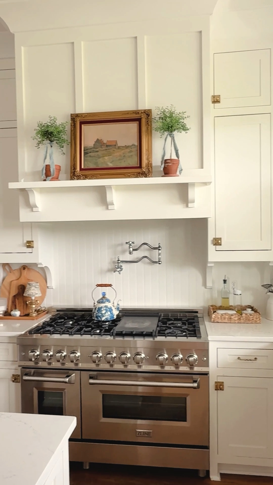 Kitchen Beadboard backsplash tea kettle 

#LTKHome #LTKSaleAlert