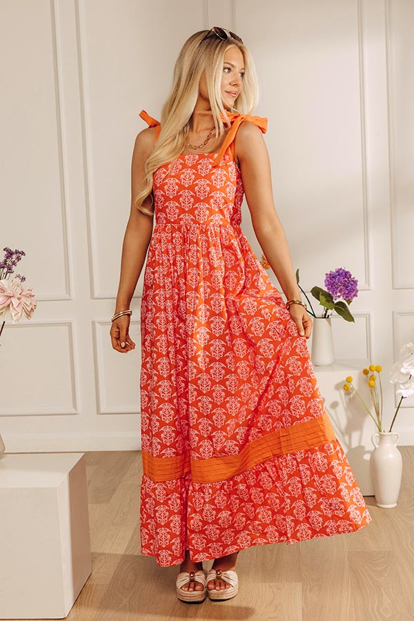 Sweet On The Patio Floral Maxi Dress | Impressions Online Boutique