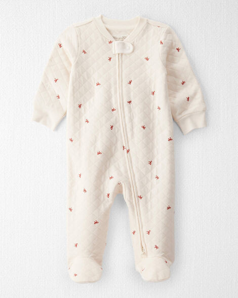 Baby Quilted Bow Print Sleep & Play Made with Organic Cotton | Carter's Inc