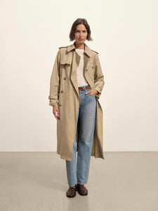Rockaway Khaki Parachute Poplin Trench - Buck Mason- Modern American Classics | Buck Mason