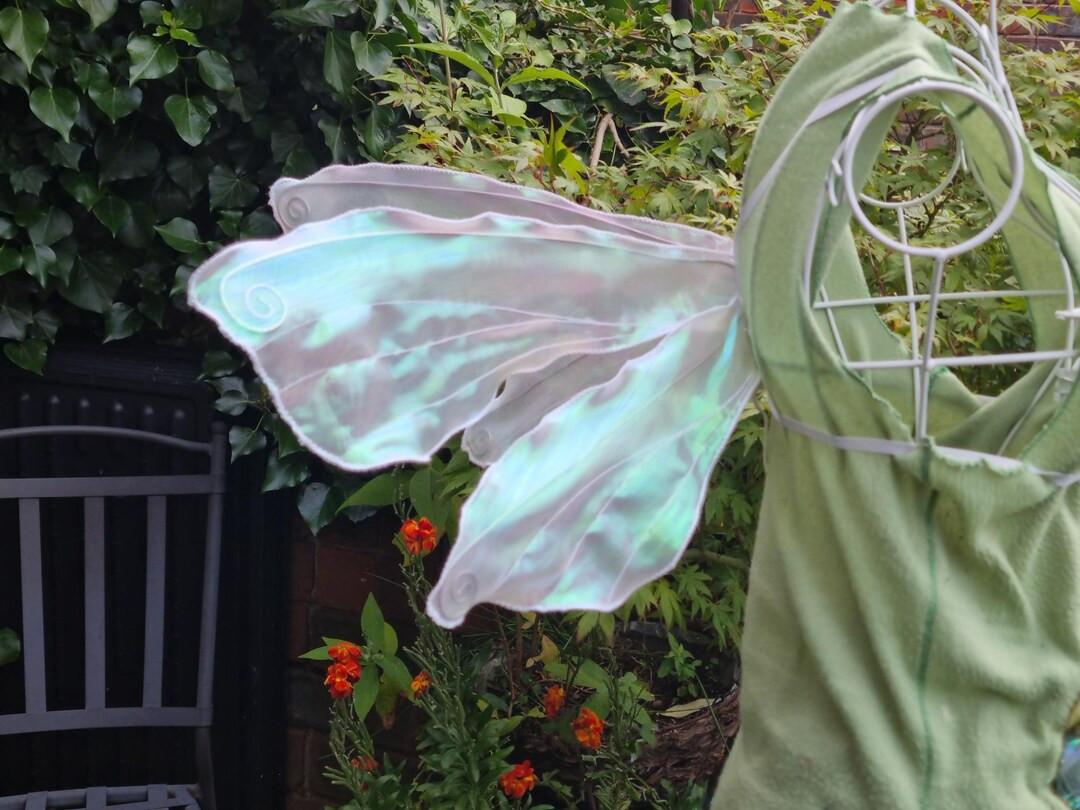 Medium Foldable White Dragonfly Fairy Wings - Etsy | Etsy (US)