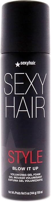 SexyHair Style Blow It Up Volumizing Gel Foam, 5 Oz | Up to 50% More Volume | Adds Shine | Amazon (US)