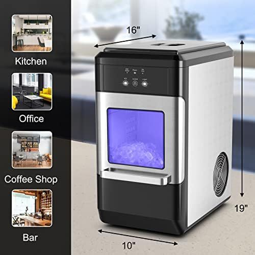 COSTWAY Nugget Ice Machine, 44 LBS Per Day, Built in Self-Cleaning Function, Intelligent Control Pan | Amazon (US)