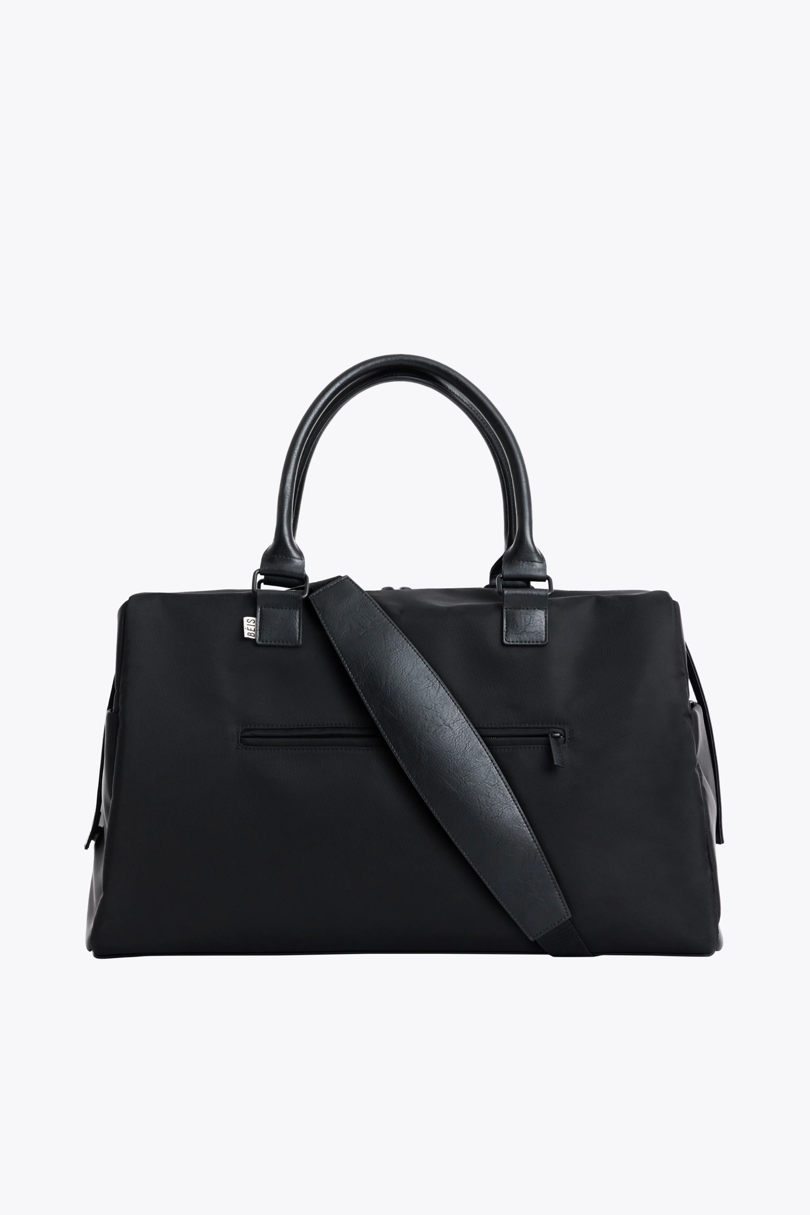 BÉIS 'The Commuter Duffle' In Black - Black Duffle Bag & Overnight Bag | BEIS