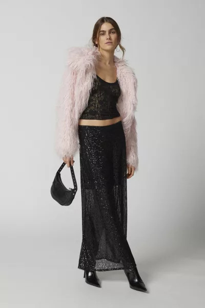 Urban Renewal Parties Remnants Sequin Maxi Skirt | Urban Outfitters (US and RoW)