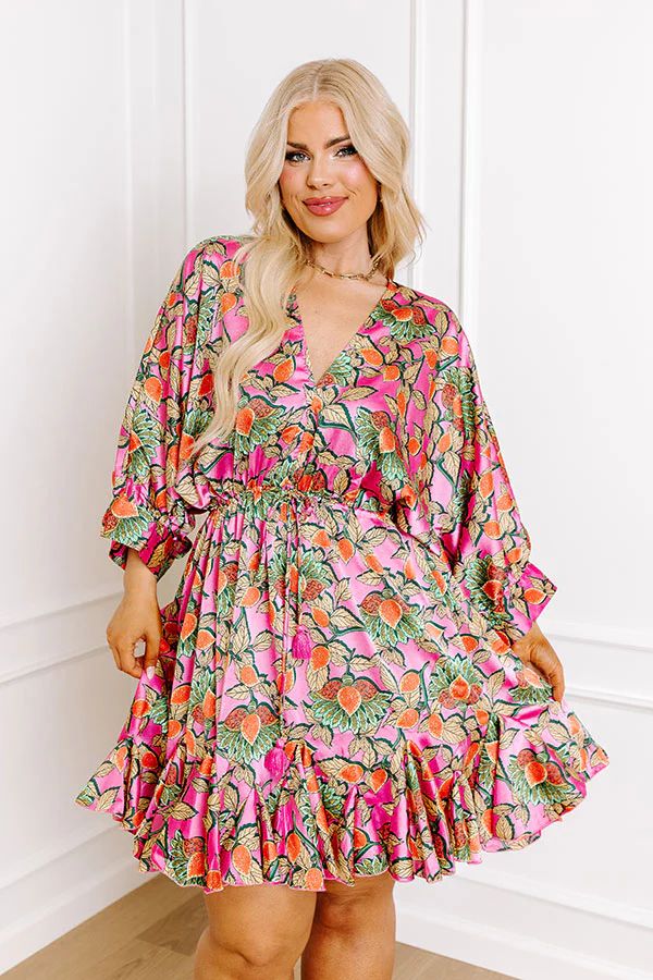 Dapper Dreams Floral Mini Dress Curves | Impressions Online Boutique