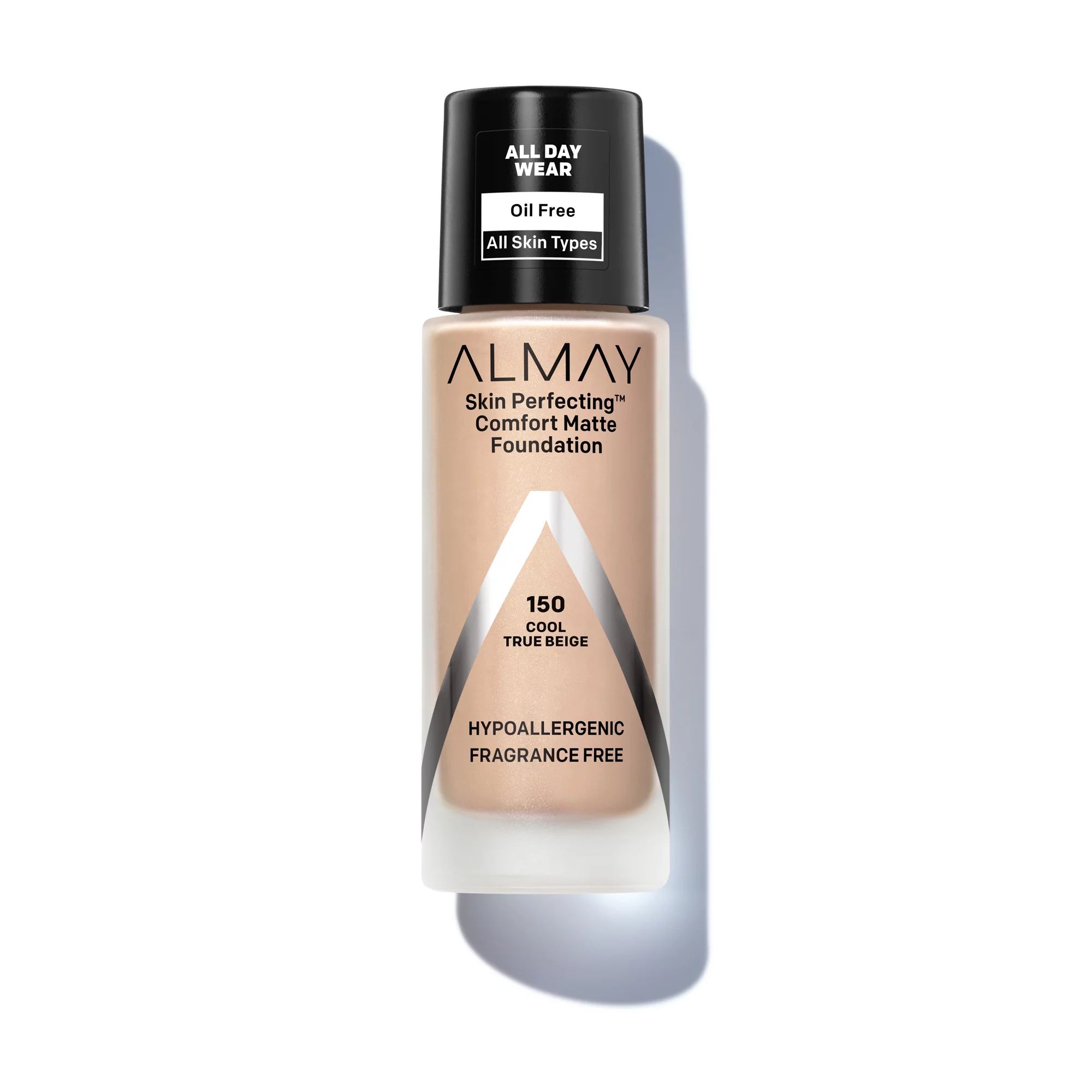 Almay Skin Perfecting Comfort Matte Foundation, Oil Free, All skin Types, 150 Cool True Beige, 1.... | Walmart (US)
