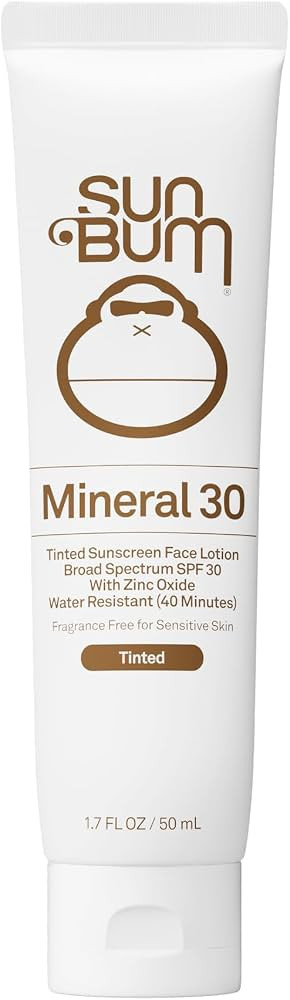Sun Bum Mineral SPF 30 Tinted Face Sunscreen - Matte Primer - Broad Spectrum Moisturizing Sunscre... | Amazon (US)