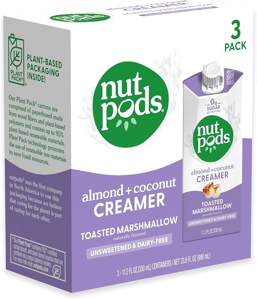 nutpods Toasted Marshmallow Coffee Creamer - Unsweetened Non Dairy Creamer Made from Almonds and ... | Amazon (US)