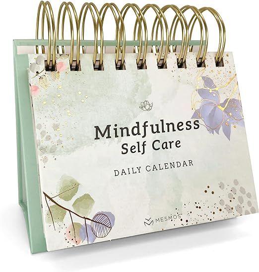 MESMOS Perpetual Desk Calendar with 366 Mindfulness Self Care Quotes, Cute Desk Accessories & Off... | Amazon (US)