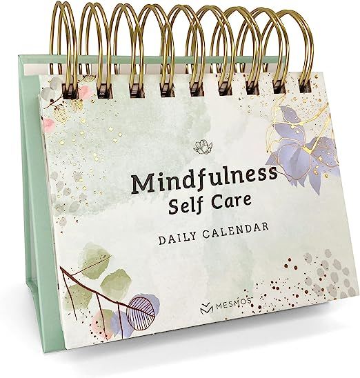 MESMOS Perpetual Desk Calendar with 366 Mindfulness Self Care Quotes, Cute Desk Accessories & Off... | Amazon (US)