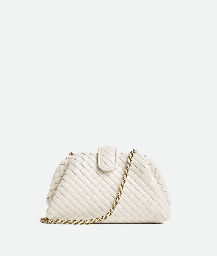 Bottega Veneta® Women's Small Lauren 1980 in Chalk. Shop online now. | Bottega Veneta