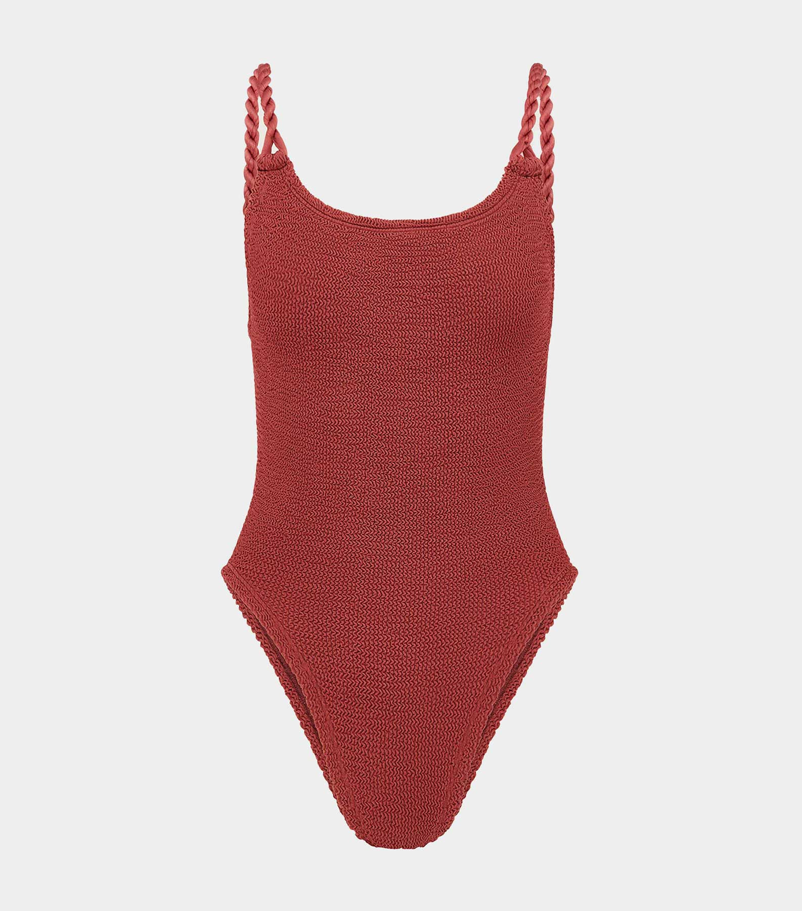 Camille Swim - Metallic Rosewood | One Size Swimwear | Hunza G - Metallic Rosewood / One size | HUNZA G