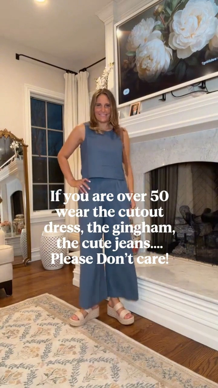 If you’re over 50, wear the cutout dress, the gingham, the cute jeans, and anything else that makes you feel good. Don’t talk yourself out of something you love because of a number. Confidence will always look better than hiding in clothes that don’t feel like you.

#LTKootd #LTKgrwm #LTKdayinmylife
