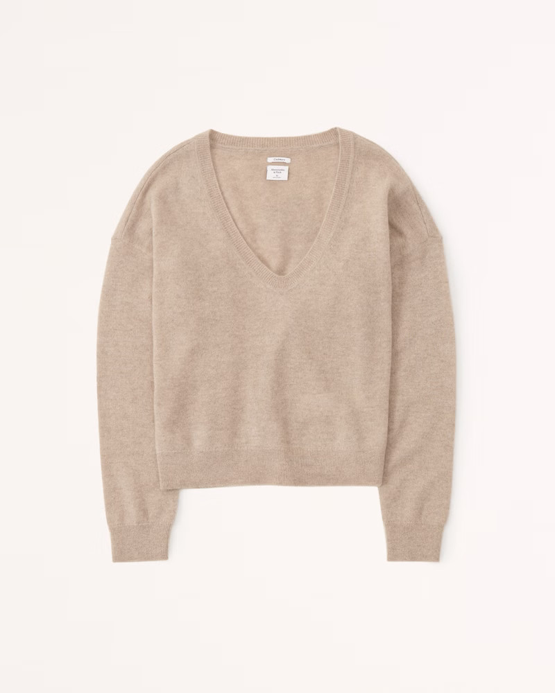 Cashmere V-Neck Sweater | Abercrombie & Fitch (US)