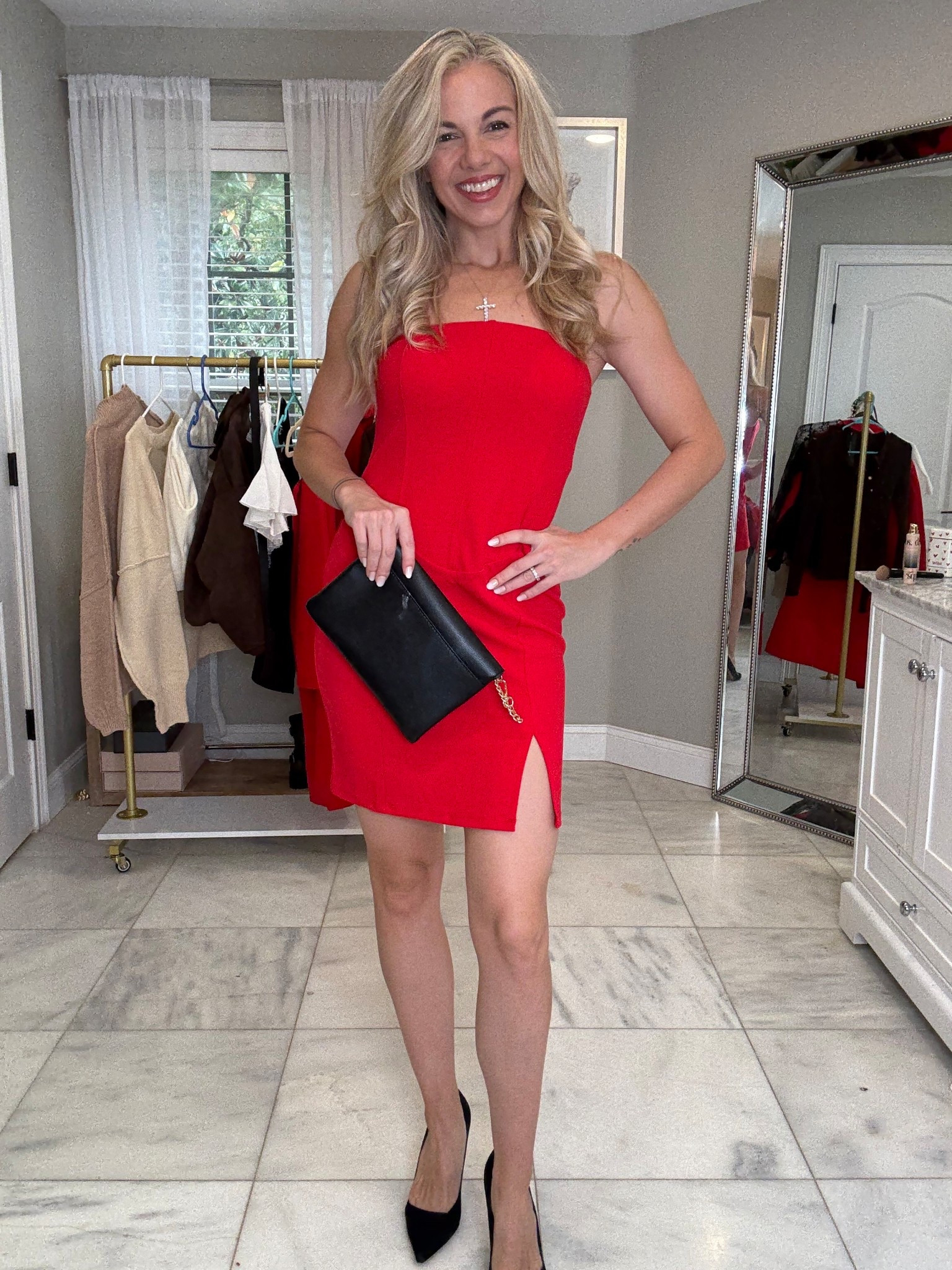 A moment for this red dress. So flattering and hugs you in so well , can’t believe it’s Walmart ! Perfect for holiday seasons !!

#LTKU #LTKSeasonal #LTKHoliday