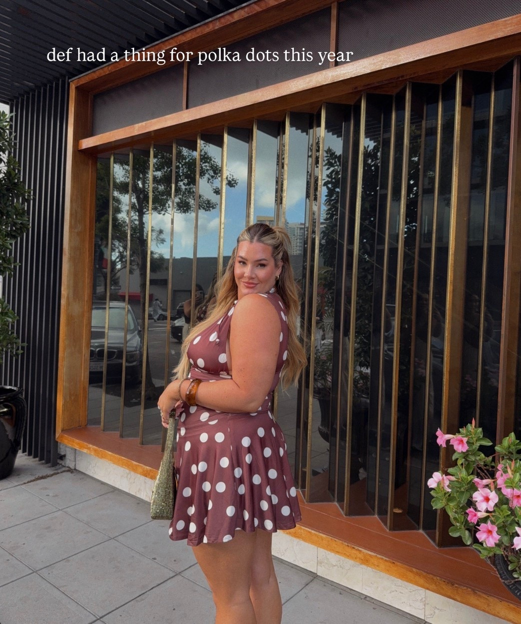 My favorite outfits of 2025 - def had a thing for polka dots this year 🤎 wearing an xl!

#LTKootd #LTKMidsize #LTKTall