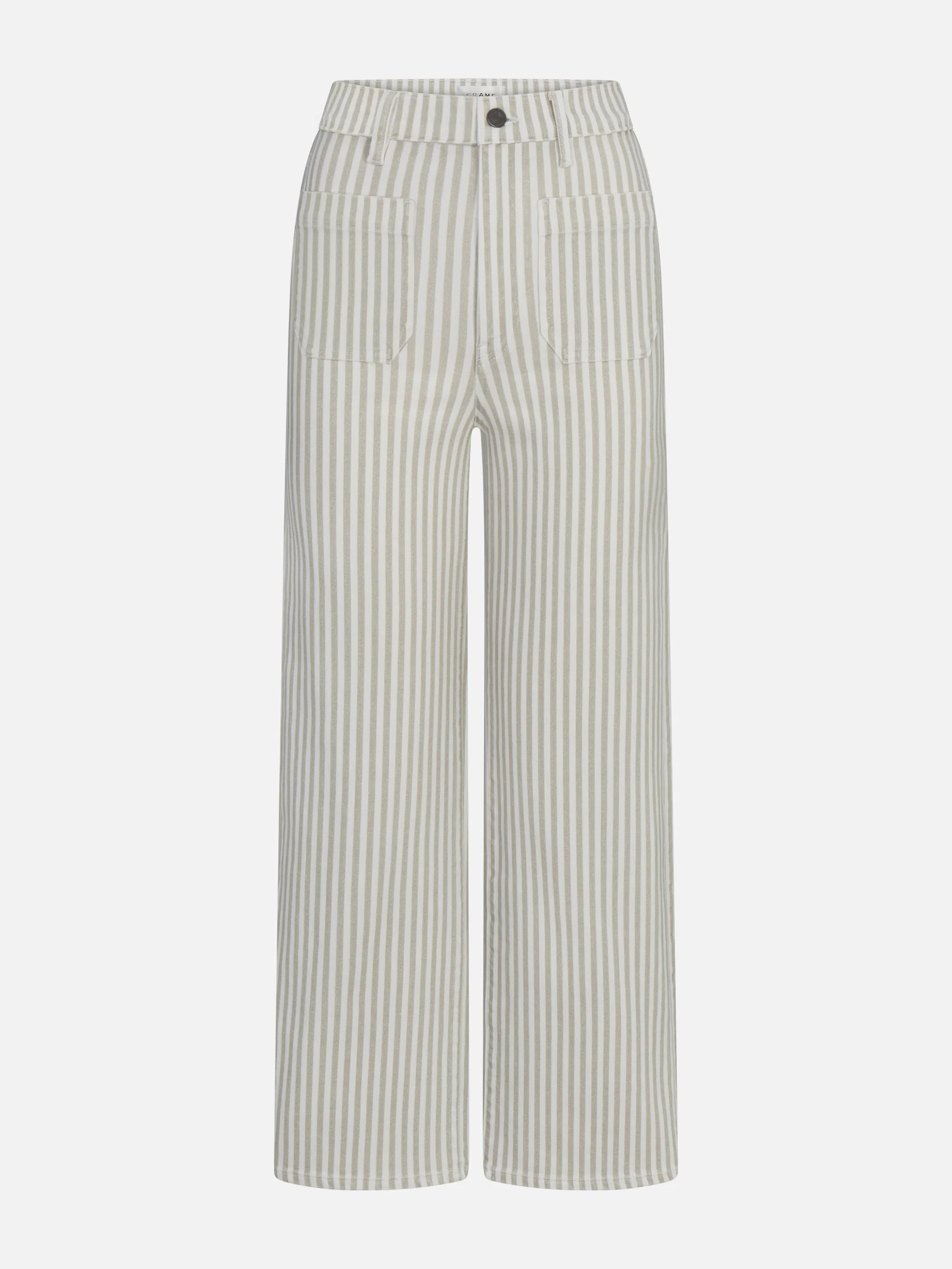 The Anchor Pant -- Flax Stripe | Frame Denim