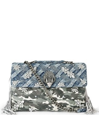 XXL Crystal Kensington Denim Camo Crossbody Shoulder Bag | Dillard's