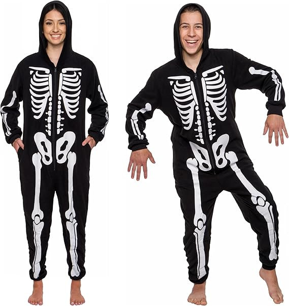 Funziez! Slim Fit Adult Onesie - Animal Halloween Costume - Plush Fruit One Piece Cosplay Suit fo... | Amazon (US)