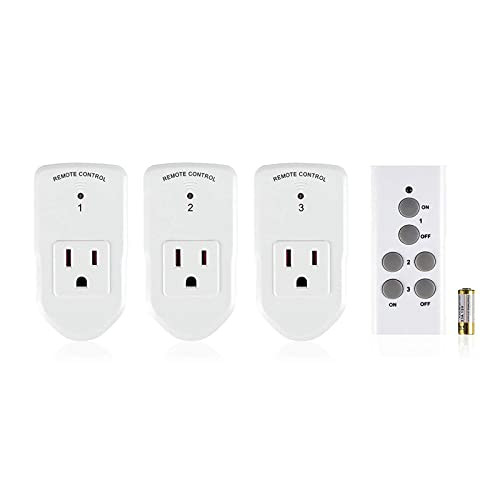 BN-LINK Wireless Remote Control Electrical Outlet Switch for Lights, Fans, Christmas Lights, Smal... | Amazon (US)