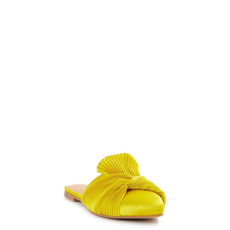 Scoop Women's Crinkle Satin Mules | Walmart (US)