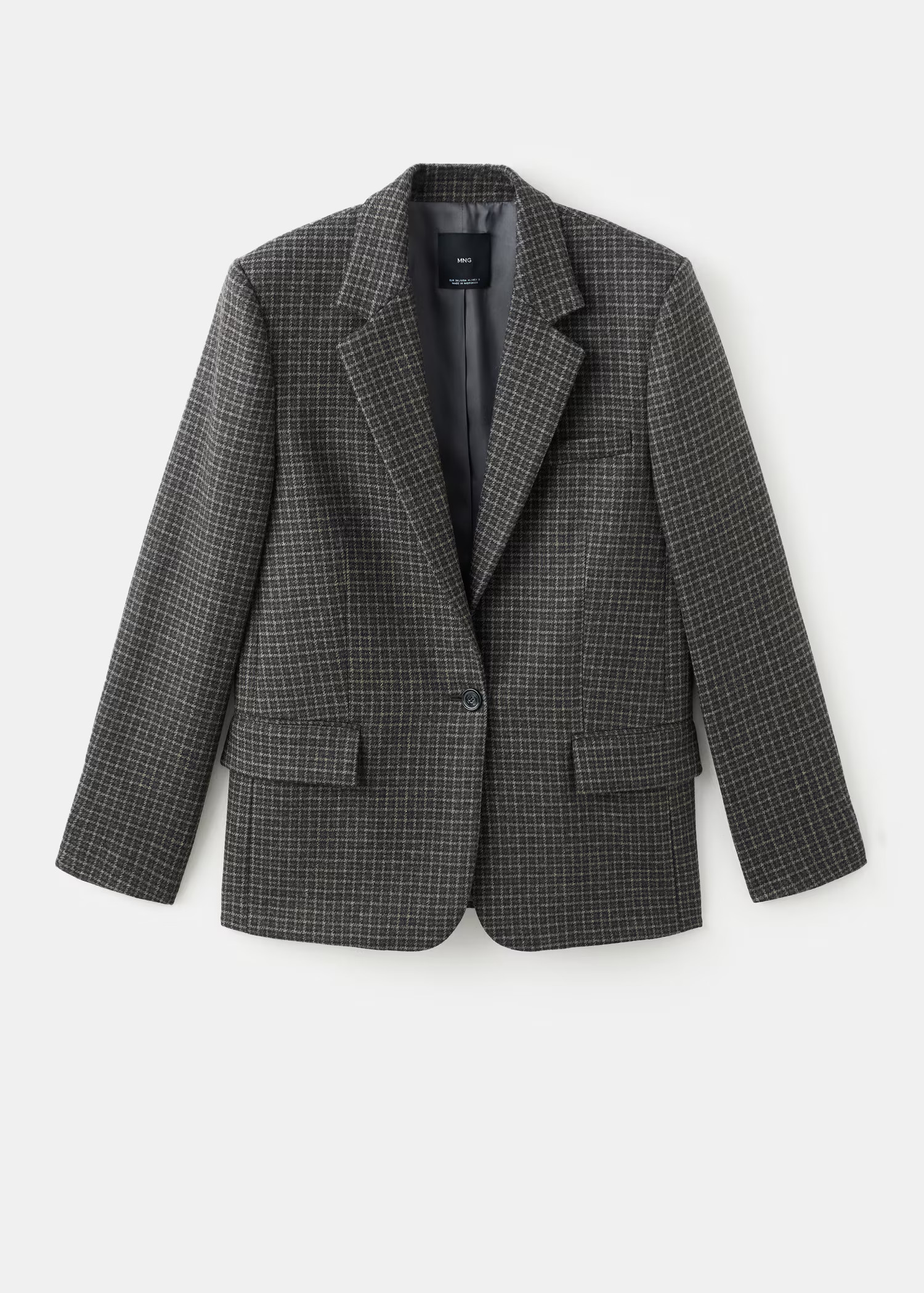 Wool check blazer | Mango (US/MX/AU)
