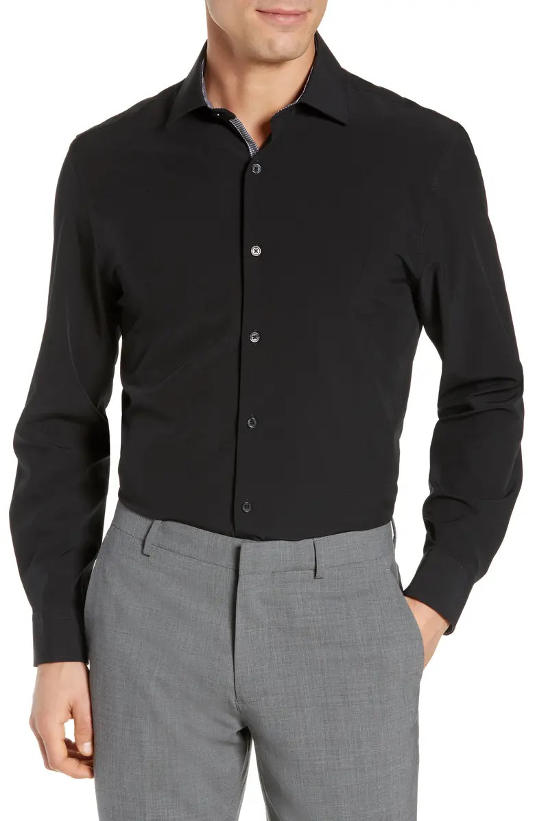 W.R.K Trim Fit Solid Performance Stretch Dress Shirt | Nordstrom | Nordstrom
