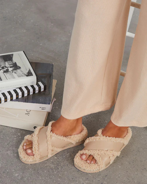 Billini Zelie Slides - Beige | VICI