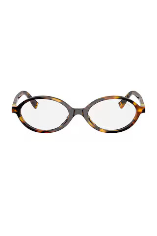 Miu Miu Optical Eyeglasses in Brown | FWRD 
