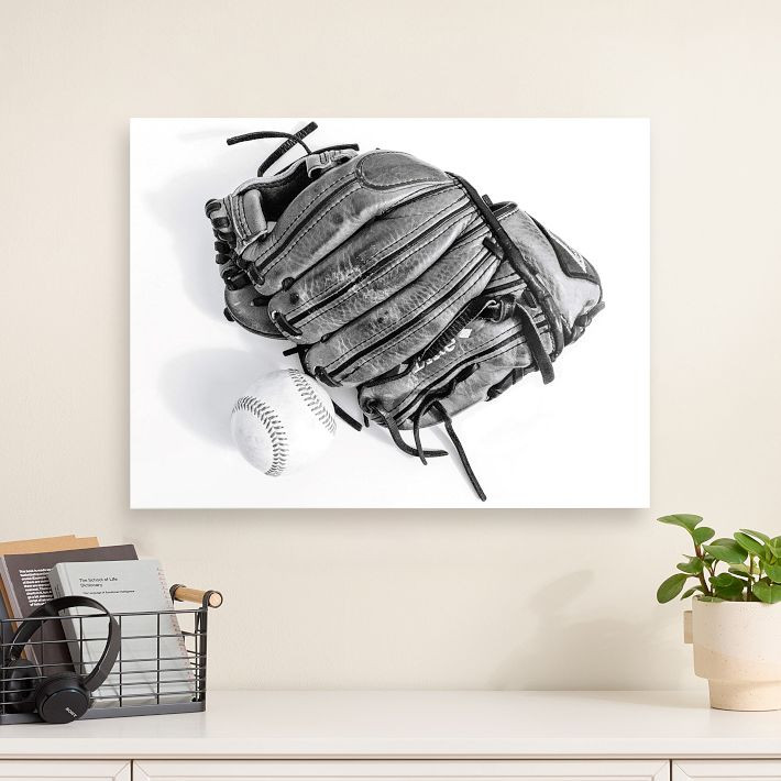 Minted<sup>®</sup> Ball Game Canvas Art by Lindsay Kelly Art | Pottery Barn Teen