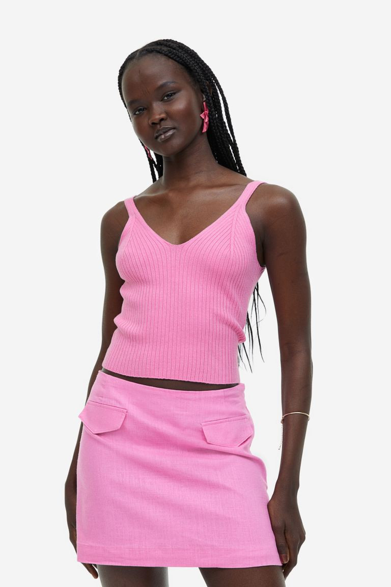 Rib-knit Tank Top | H&M (US + CA)