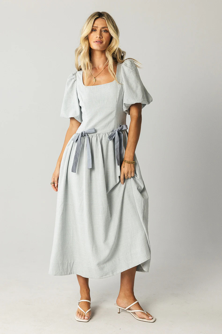 Elyse Gingham Maxi Dress | Böhme US