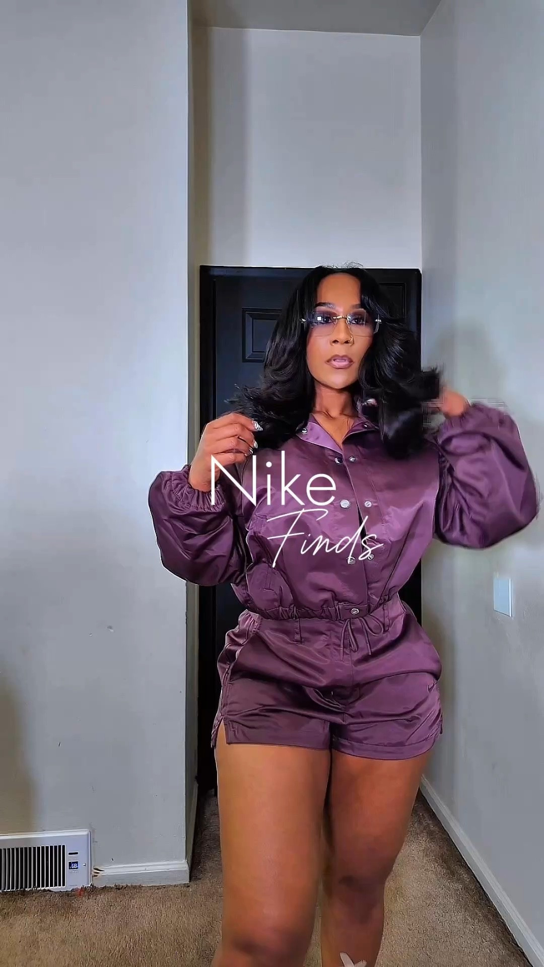 Oversized layers, satin textures, and mid-rise cuts. All Nike. 

I’m 5’7 | 180lbs 
Top: Small
Bottoms: Medium

#LTKootd #LTKMidsize #LTKSaleAlert