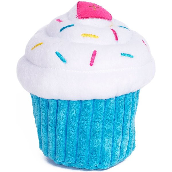 ZippyPaws Cupcake Dog Toy, Blue | Chewy