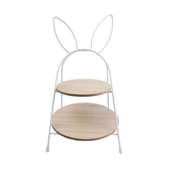 White Bunny Tiered Tray Target Bullseye Playground Easter Spring 2023 New | Poshmark