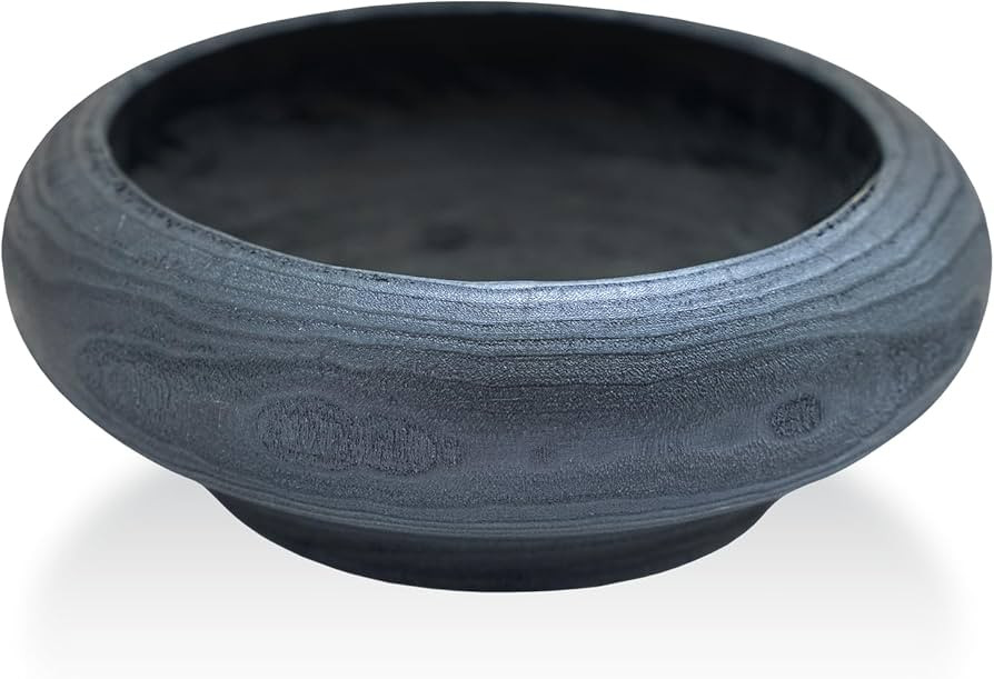 Handmade Large Decorative Bowl - 11" Round x 4" High Wooden Decorative Bowl for Farmhouse, Kitche... | Amazon (US)