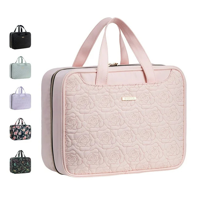 EVERFUN Large Travel Makeup Bag for Women Hanging Toiletry Bag Full Size Cosmetic Organizer Kit P... | Walmart (US)