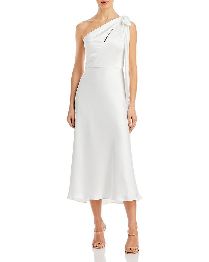 Bow Trim One Shoulder Dress | Bloomingdale's (US)